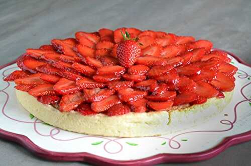 Tarte aux fraises à la crème d'amandes