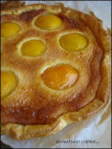 Tarte aux pêches et aux amandes