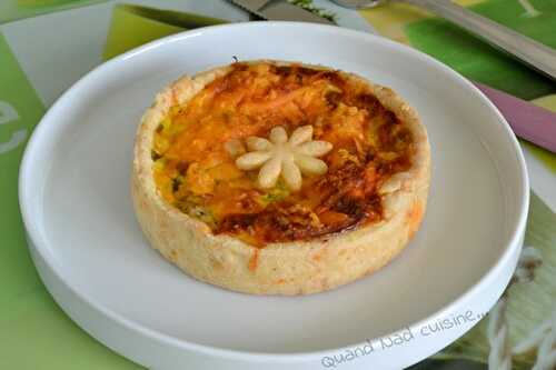 Tartelettes aux poireaux et à la mimolette