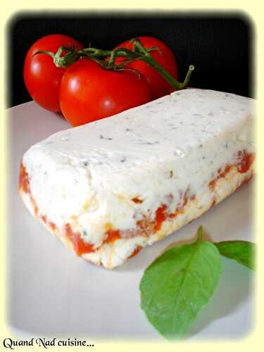 Terrine de chèvre aux herbes et aux tomates