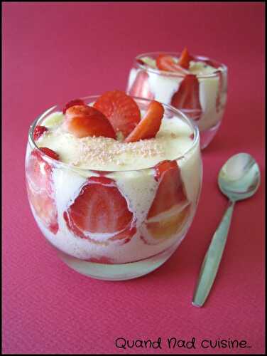 Tiramisu aux fraises