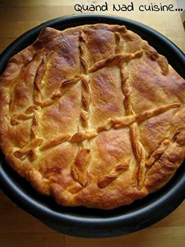 Tourte à la dinde et au fromage ail et fines herbes