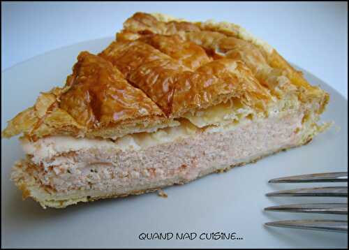 Tourte au saumon frais et sa petite sauce à l'oseille