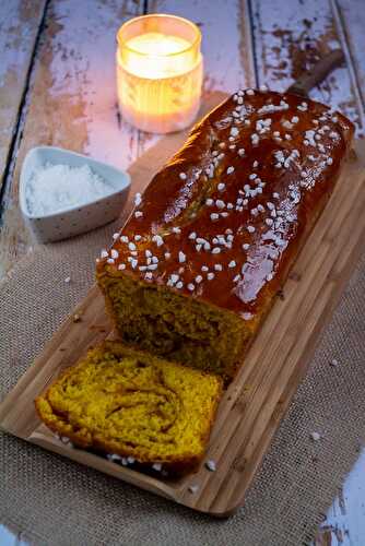 Brioche roulée au potimarron et à la cannelle