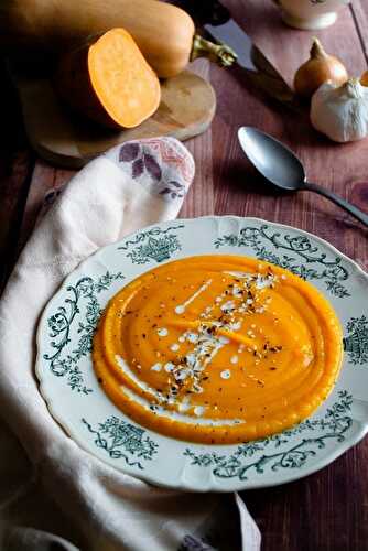 Velouté de courge et patate douce