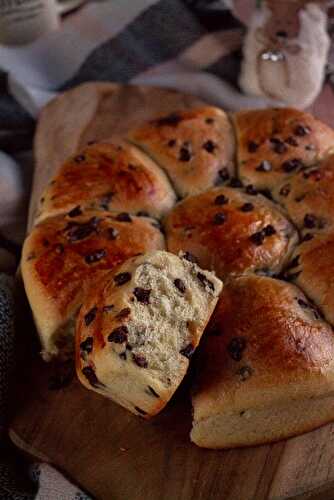 Brioche danoise aux pépites de chocolat