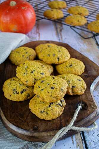 Cookies épicés au potimarron et au chocolat