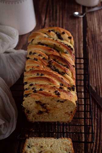 Brioche à la crème d'amandes et pépites de chocolat