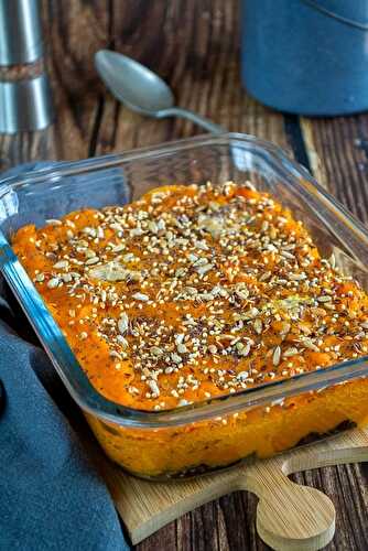 Parmentier de boudin noir à la butternut