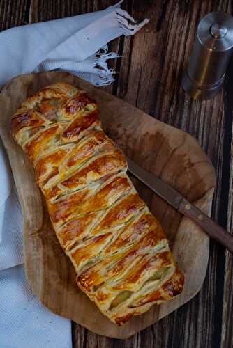 Tresse feuilletée pommes de terre saumon