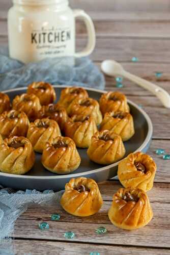 Petites bouchées au lait concentré et à la pâte à tartiner