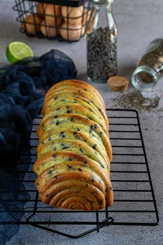 Cake aux graines de chia citron et chocolat