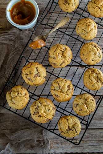 Cookies au caramel au beurre salé et chocolat