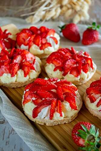 Tartelettes dacquoise aux fraises