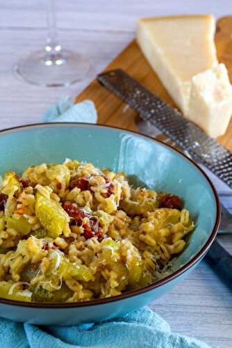 Blé aux courgettes et tomates séchées