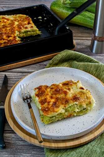 Gratin de courgettes aux ravioles