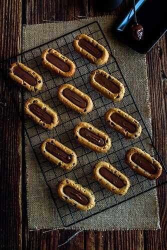 Barquettes cookies à la pâte à tartiner