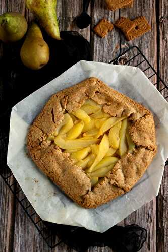 Tarte rustique poire spéculoos