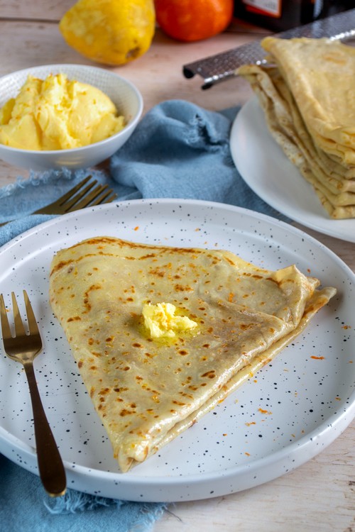 Crêpes au beurre Suzette de Cyril Lignac