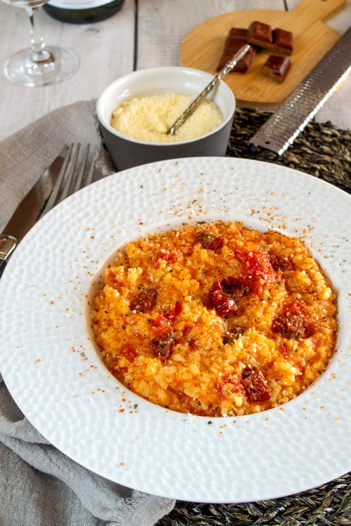 Risotto aux deux tomates et parmesan