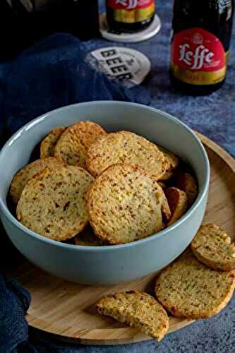 Biscuits apéro parmesan et moutarde