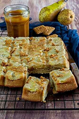 Financier géant poire et spéculoos