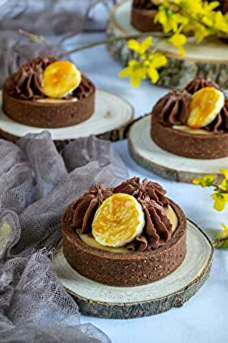 Tartelettes chocolat caramel et banane