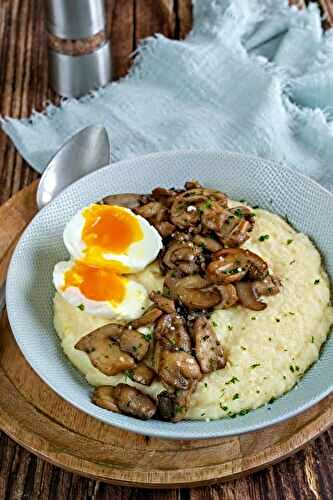 Polenta crémeuse aux champignons