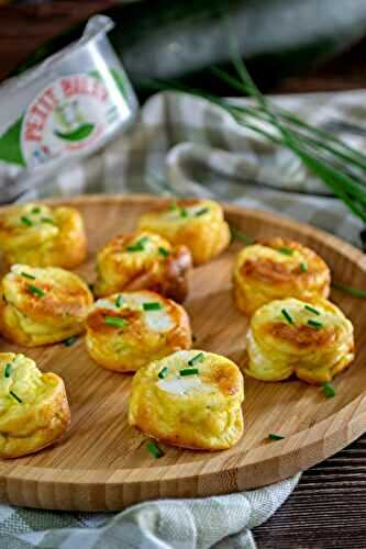 Bouchées apéro courgettes et chèvre frais