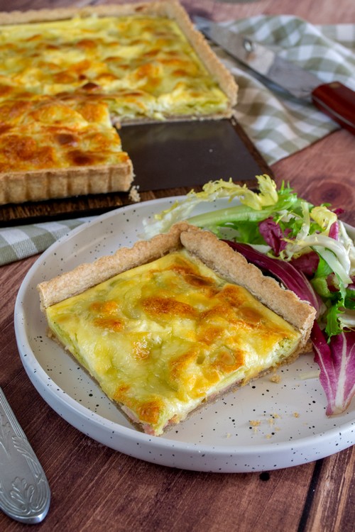 Tarte aux ravioles et à la mozzarella