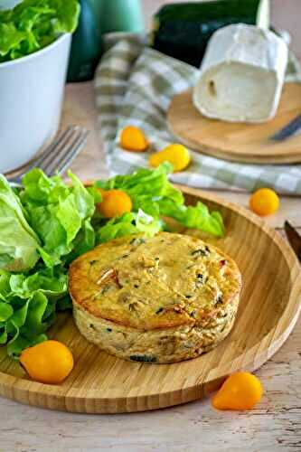 Gâteaux fondants aux courgettes et au chèvre