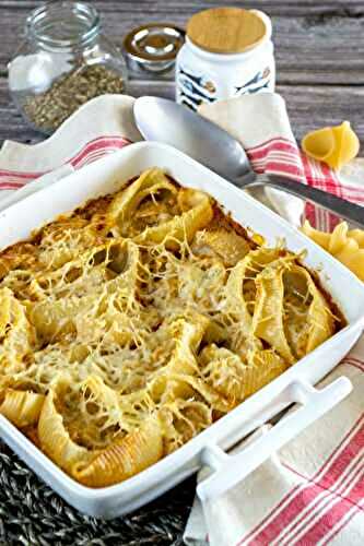 Lumaconi farcis au thon et au chèvre