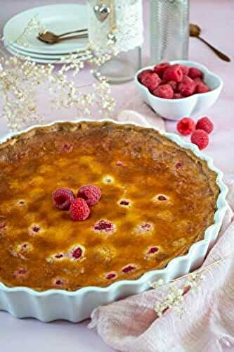 Tarte aux framboises et mascarpone