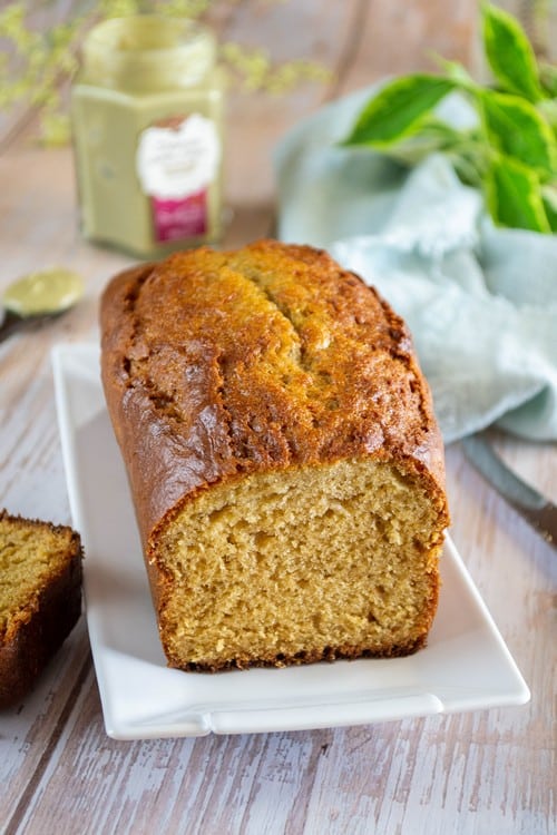 Gâteau marbré à la crème de pistache