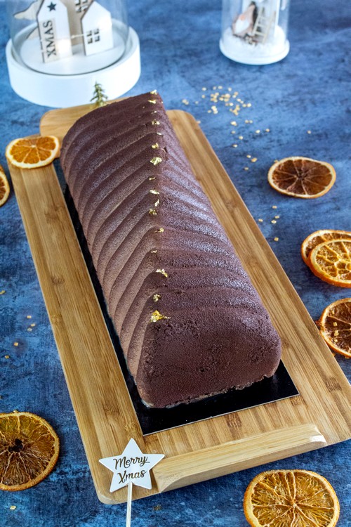 Bûche chocolat clémentine