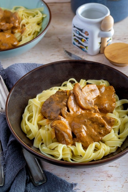 Boeuf stroganoff (au cookeo)