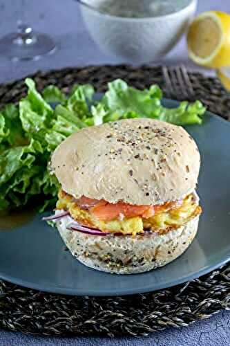 Burgers au saumon fumé et rösti