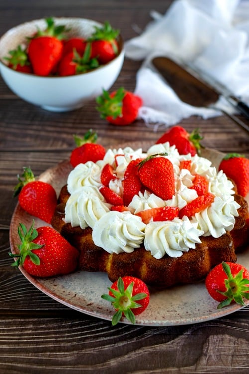 Gâteau express aux fraises