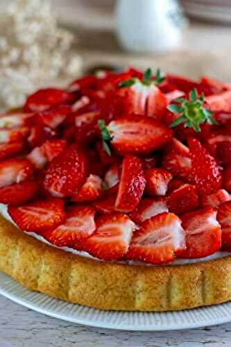 Tarte renversée aux fraises