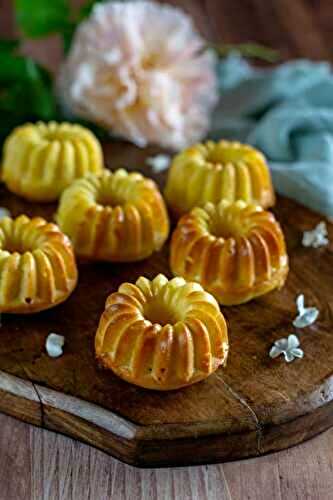 Mini bundt cakes citron vert & chocolat blanc