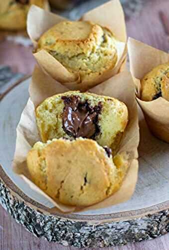 Muffins à la pâte à tartiner