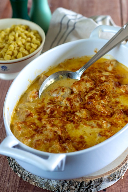 Poulet crémeux à l'ail et au citron