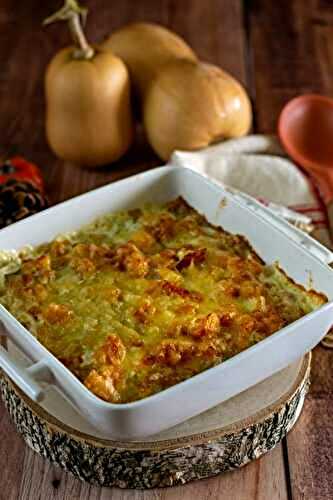 Gratin de ravioles à la butternut