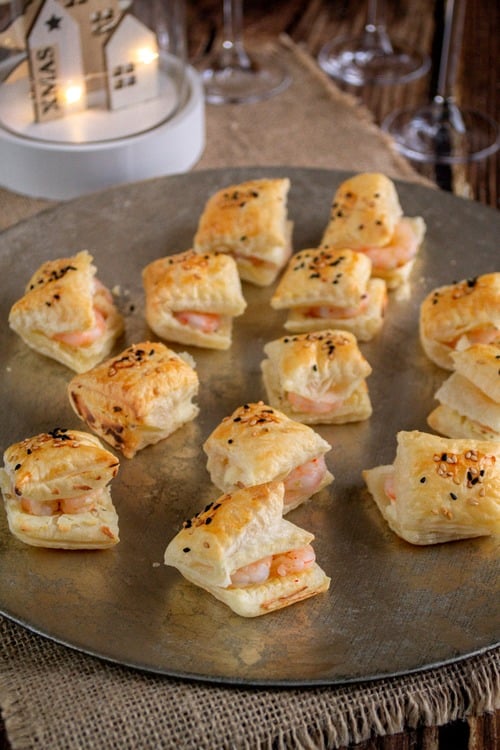 Bouchées feuilletées aux crevettes
