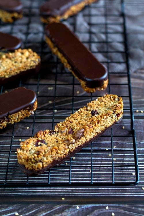 Barres de céréales au chocolat