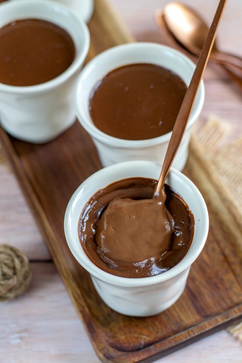 Crèmes chocolat et café au lait