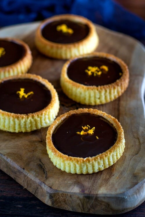 Tartelettes renversées choco orange