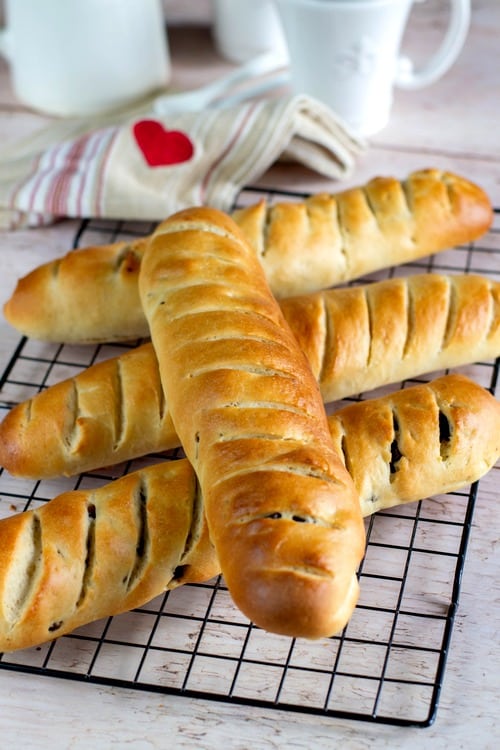 Baguettes viennoises aux pépites