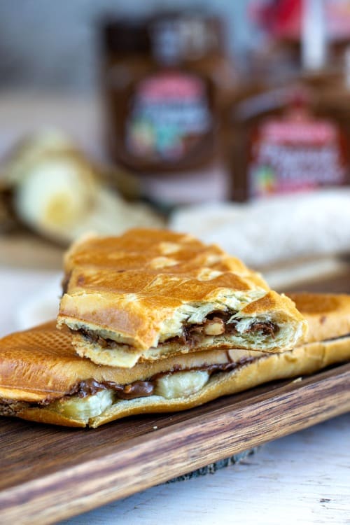 Baguettes viennoises banane et beurre de cacahuète