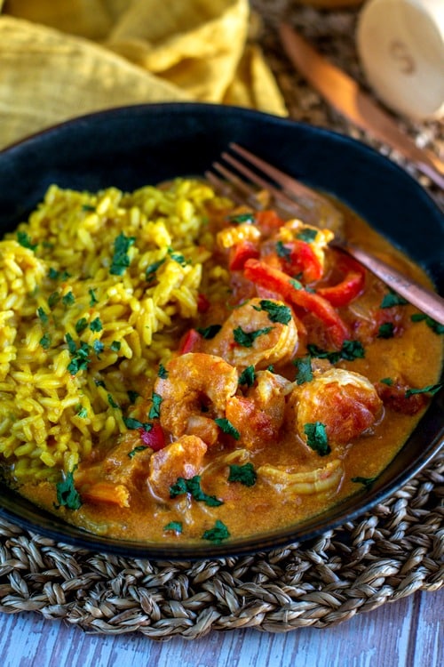 Curry de crevettes